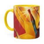 Caneca Capitã Marvel Filme V06 Amarela