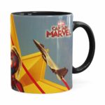 Caneca Capitã Marvel Filme V06 Preta