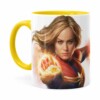Caneca Capitã Marvel Filme V07 Amarela
