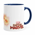 Caneca Capitã Marvel Filme V07 Azul Escuro