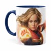 Caneca Capitã Marvel Filme V07 Azul Escuro