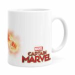 Caneca Capitã Marvel Filme V07 Branca