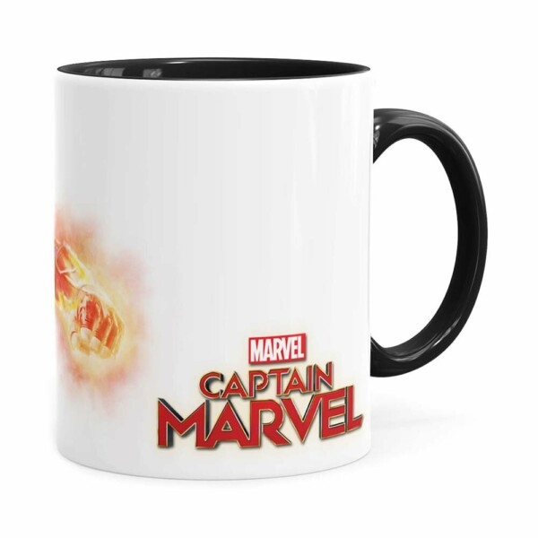 Caneca Capitã Marvel Filme V07 Preta