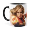 Caneca Capitã Marvel Filme V07 Preta