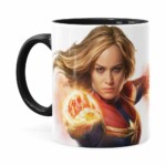 Caneca Capitã Marvel Filme V07 Preta