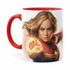 Caneca Capitã Marvel Filme V07 Vermelha