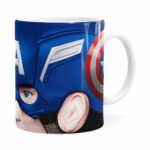Caneca Capitão America 3d Print Branca