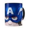 Caneca Capitão América 3d Print Preta