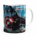 Caneca Capitão América Guerra Civil V01 Branca