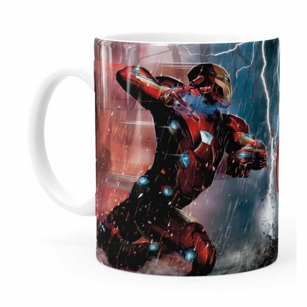 Caneca Capitão América Guerra Civil V01 Branca