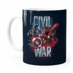 Caneca Capitão América Guerra Civil V02 Branca