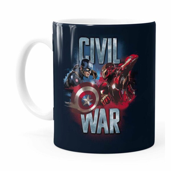 Caneca Capitão América Guerra Civil V02 Branca