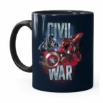 Caneca Capitão América Guerra Civil V02 Preta
