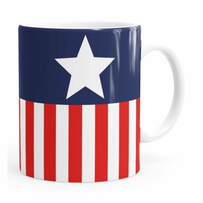 Caneca Capitão América Super Soldier Uniform V01 Branca