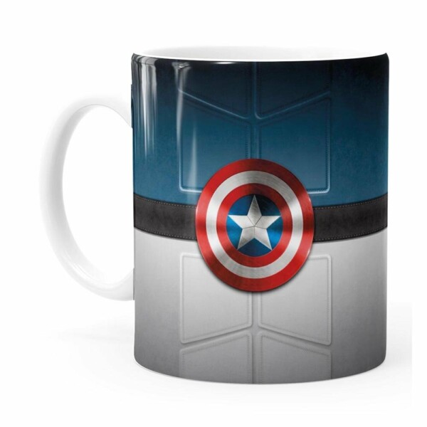 Caneca Capitão América V01 Branca