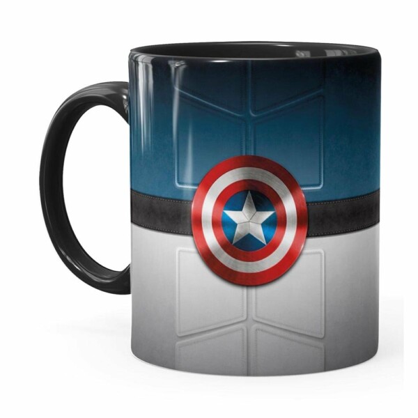 Caneca Capitão América V01 Preta