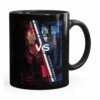 Caneca Capitão América Vs Homem De Ferro Guerra Civil Preta