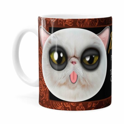 Caneca Chocolate Bonconhaque Gato Branca