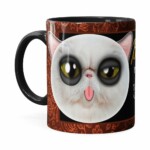 Caneca Chocolate Bonconhaque Gato Preta