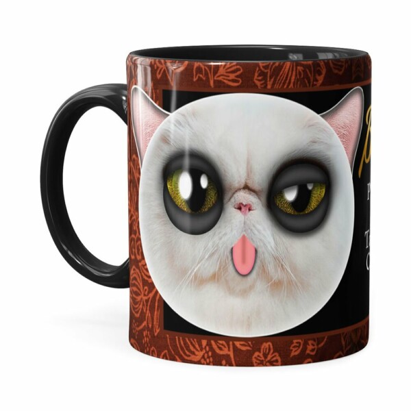 Caneca Chocolate Bonconhaque Gato Preta