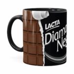 Caneca Chocolate Diamante Negro Barra Preta