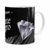Caneca Chocolate Diamante Negro Mensagem Branca