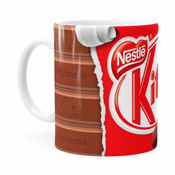 Caneca Chocolate Kitkat Branca