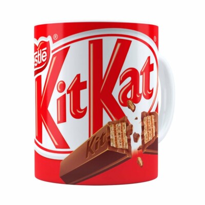 Caneca Chocolate Kitkat Branca