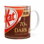 Caneca Chocolate Kitkat Dark Branca