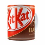 Caneca Chocolate Kitkat Dark Branca