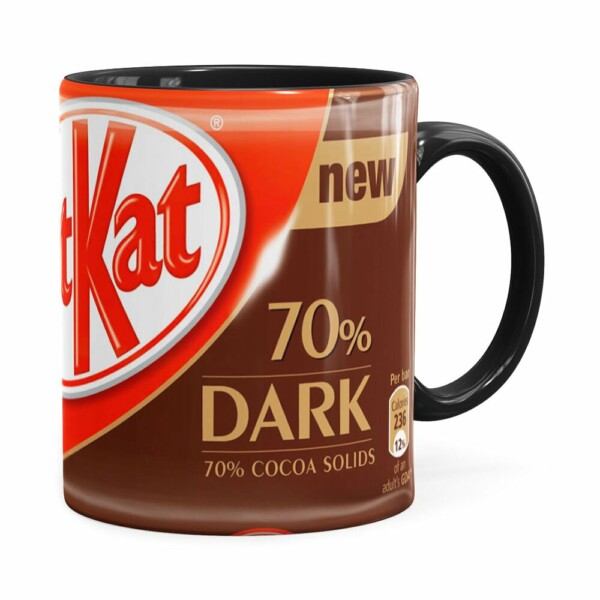 Caneca Chocolate Kitkat Dark Preta
