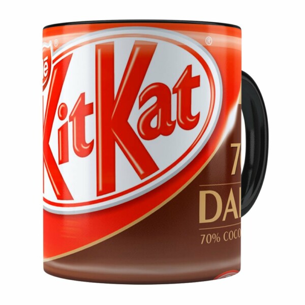 Caneca Chocolate Kitkat Dark Preta