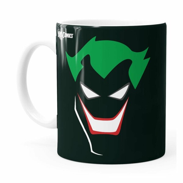 Caneca Coringa Anime Minimalista Branca