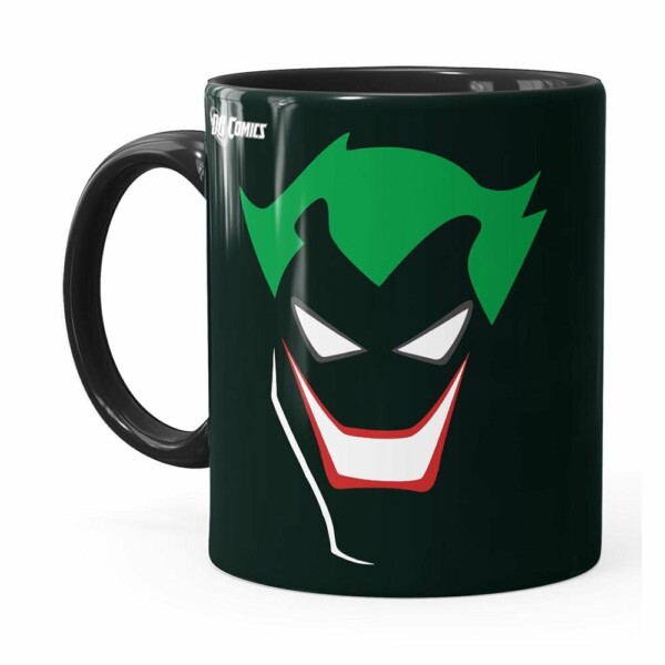 Caneca Coringa Anime Minimalista Preta