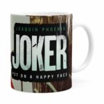 Caneca Coringa Joaquin Phoenix Filme V01 Branca