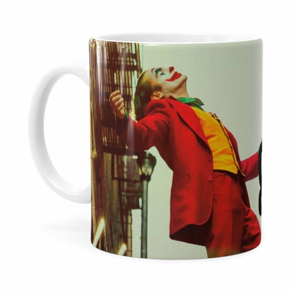 Caneca Coringa Joaquin Phoenix Filme V01 Branca