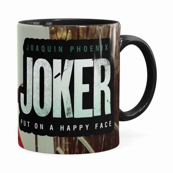 Caneca Coringa Joaquin Phoenix Filme V01 Preta