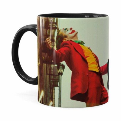 Caneca Coringa Joaquin Phoenix Filme V01 Preta