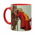 Caneca Coringa Joaquin Phoenix Filme V01 Vermelha