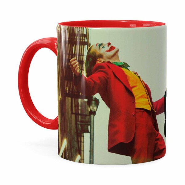 Caneca Coringa Joaquin Phoenix Filme V01 Vermelha