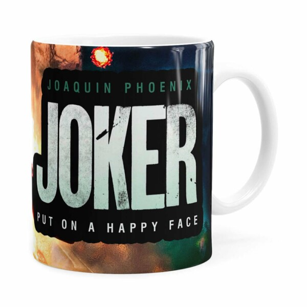 Caneca Coringa Joaquin Phoenix Filme V02 Branca