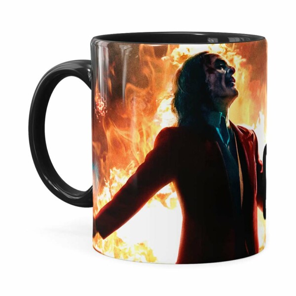 Caneca Coringa Joaquin Phoenix Filme V02 Preta