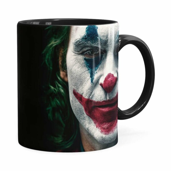 Caneca Coringa Joaquin Phoenix Filme V03 Preta