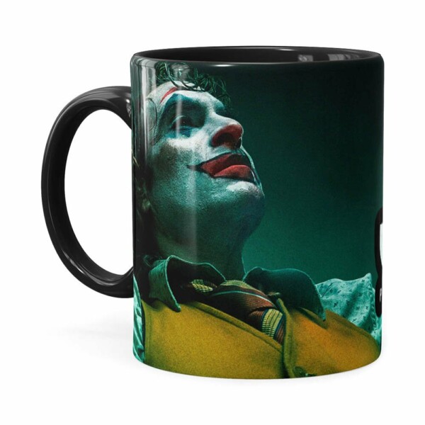 Caneca Coringa Joaquin Phoenix Filme V05 Preta