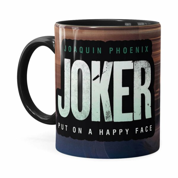 Caneca Coringa Joaquin Phoenix Filme V06 Preta