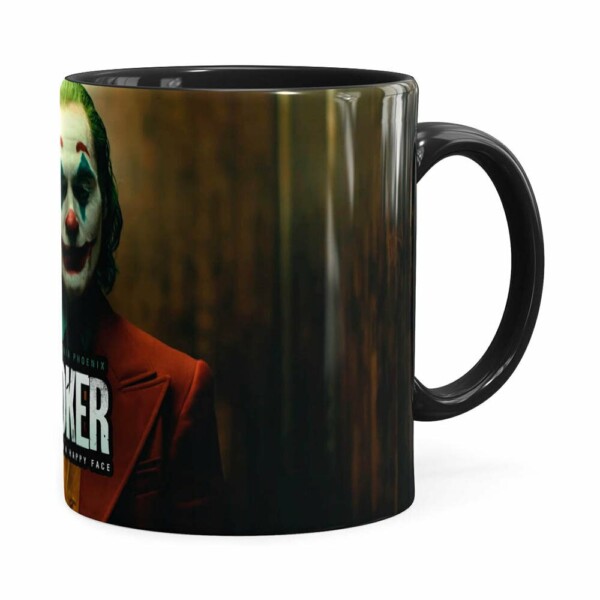 Caneca Coringa Joaquin Phoenix Filme V07 Preta