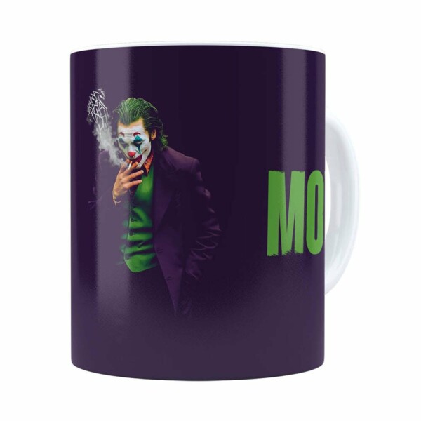 Caneca Coringa Joaquin Phoenix Filme V08 Branca