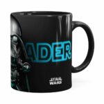 Caneca Darth Vader 3d Print Star Wars Blue Preta