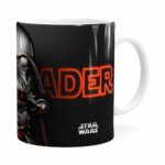 Caneca Darth Vader 3d Print Star Wars Orange Branca