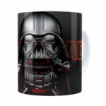 Caneca Darth Vader 3d Print Star Wars Orange Branca
